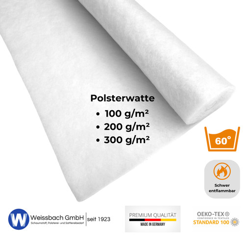 Polstervlies meterware für - meterware,